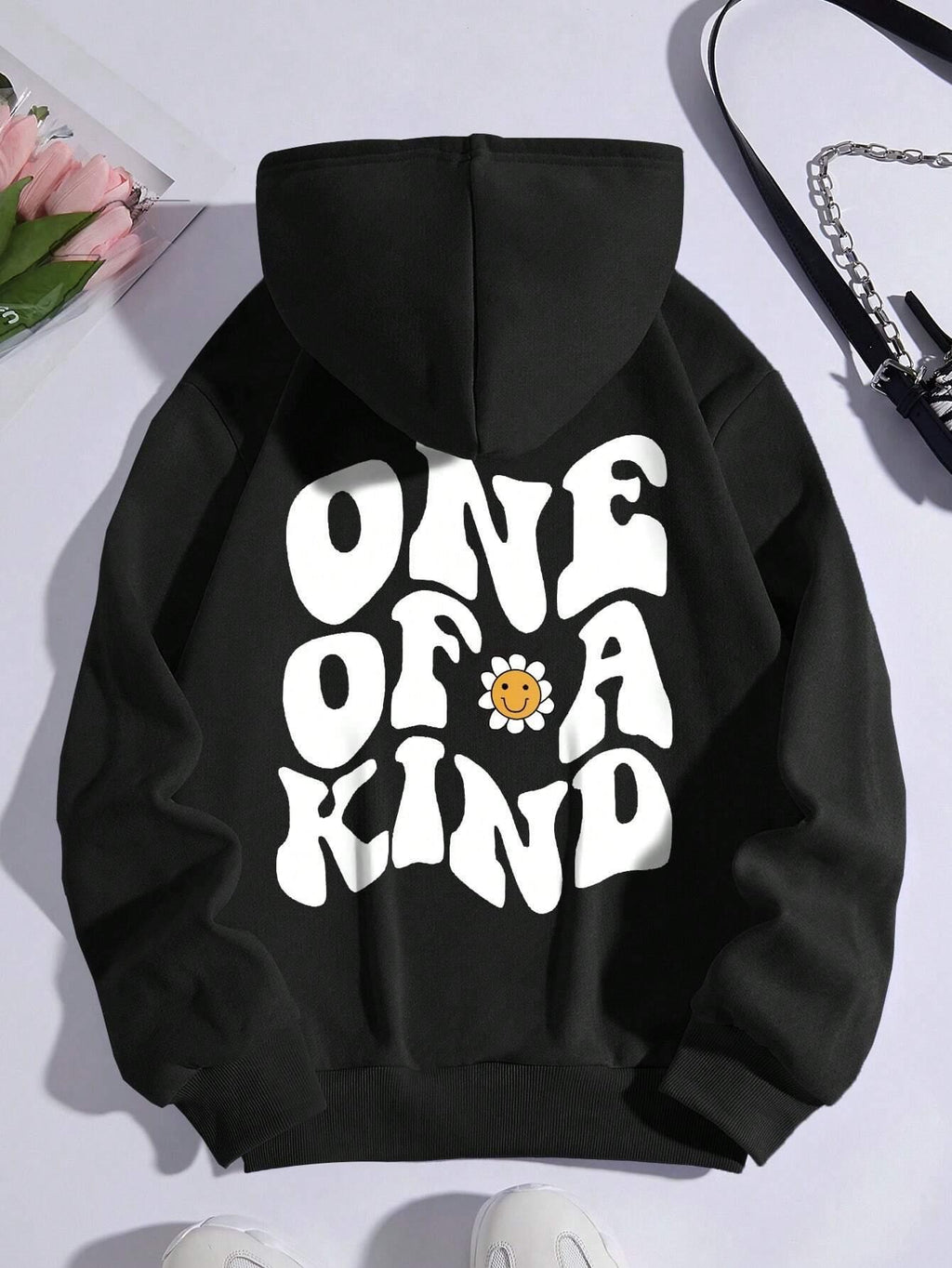 Hoodie för dam – huvtröja med “ONE OF A KIND”-tryck