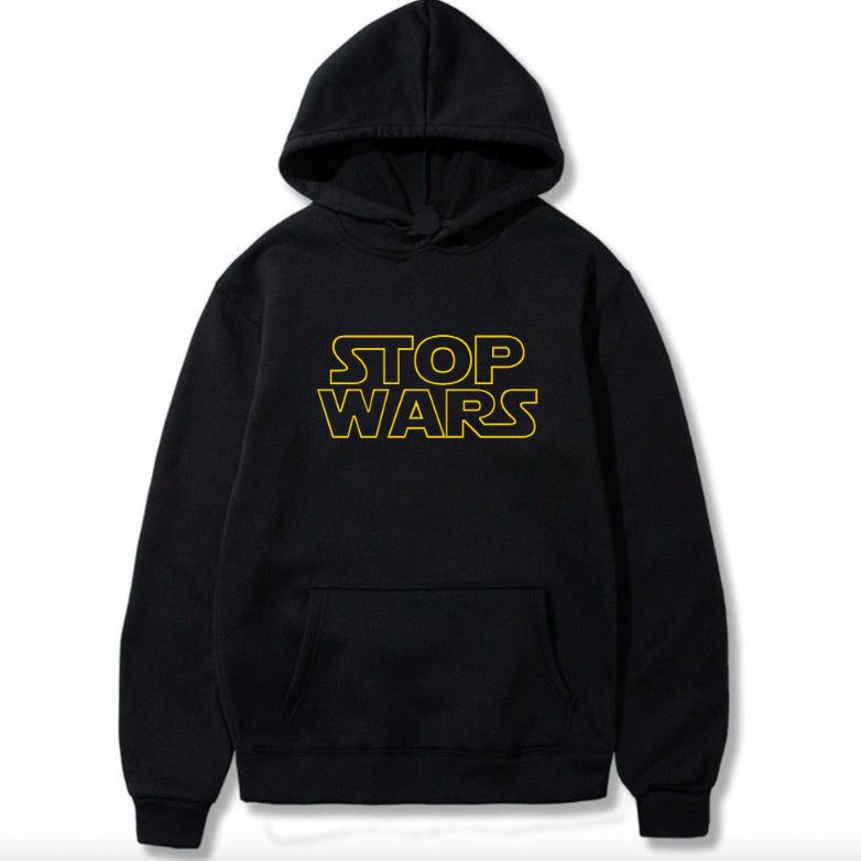 Hoodie för dam – “STOP WARS” tryck