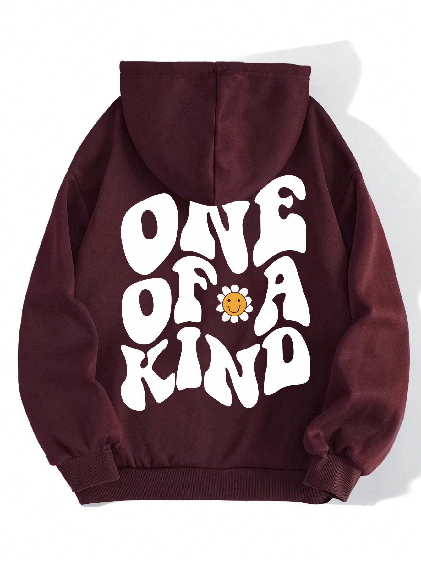 Hoodie för dam – huvtröja med “ONE OF A KIND”-tryck
