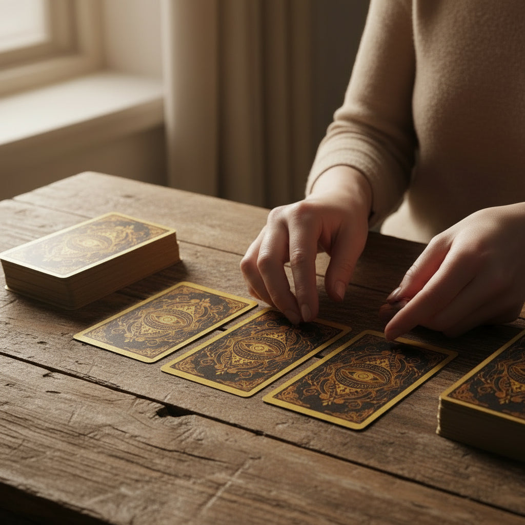 Golden Foil Tarot – Vattentäta tarotkort med färgtryck